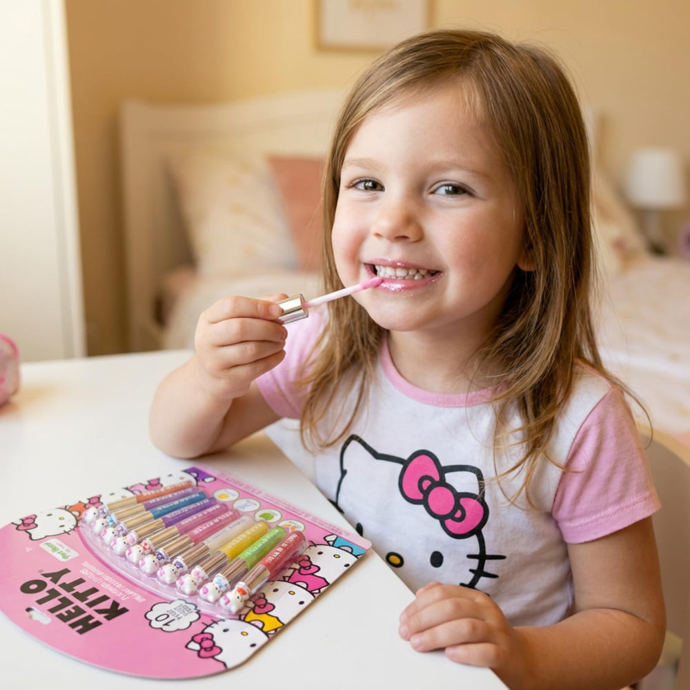 Diseño temático Hello Kitty para fiestas y momentos de juego.