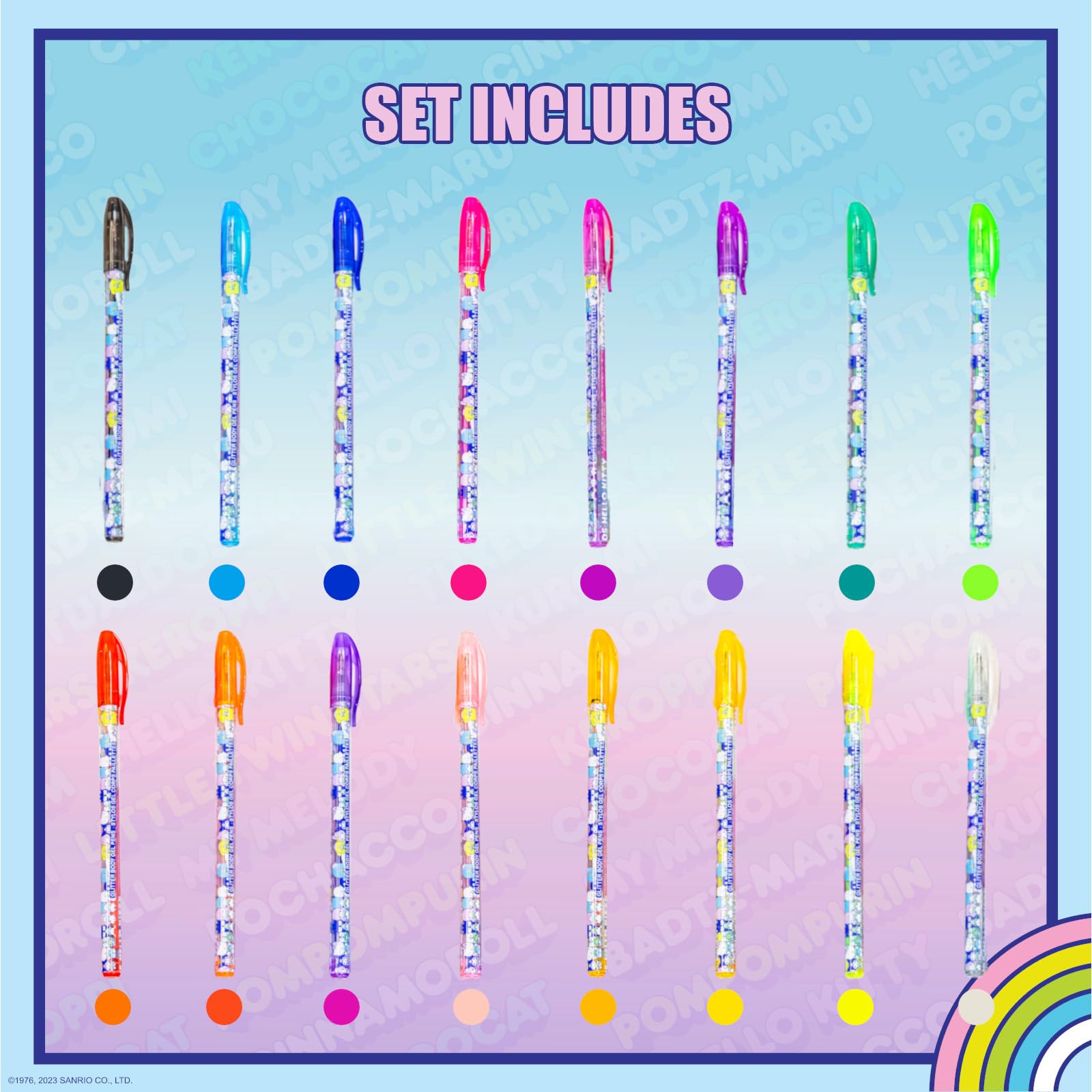 Townley Girl Hello Kitty: colores brillantes para manualidades y piel con brillo seguro.