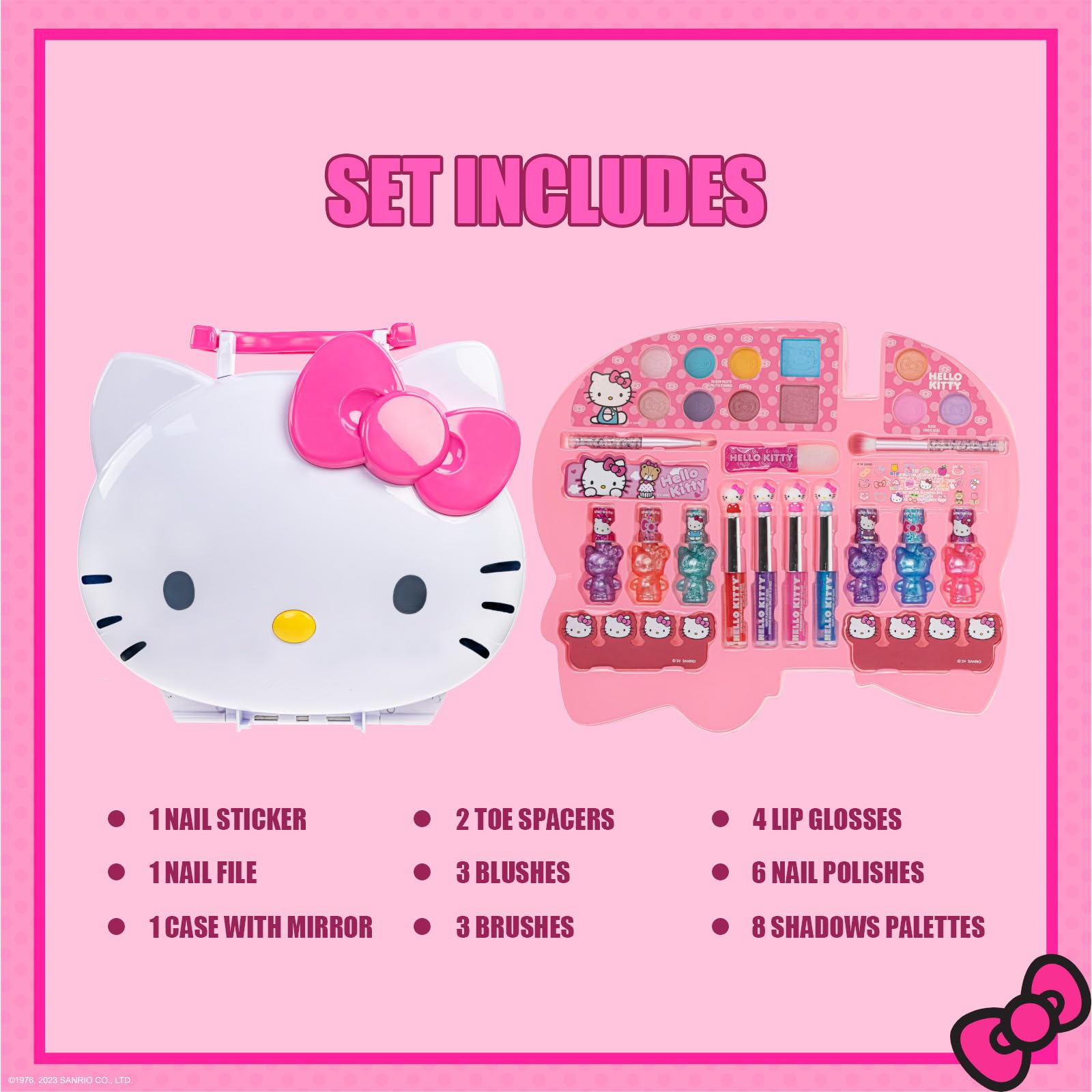 Esmaltes de Townley Girl Hello Kitty para uñas coloridos y fáciles de usar