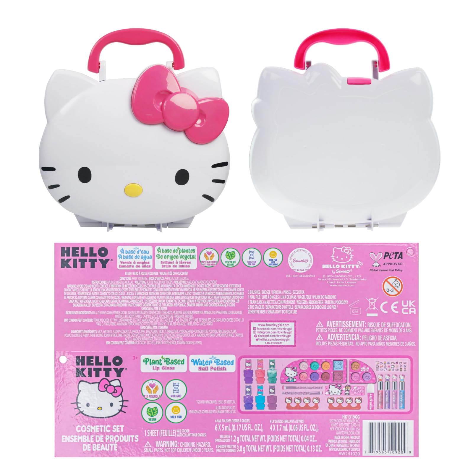 Espejo con luz Townley Girl Hello Kitty para ver el maquillaje con claridad