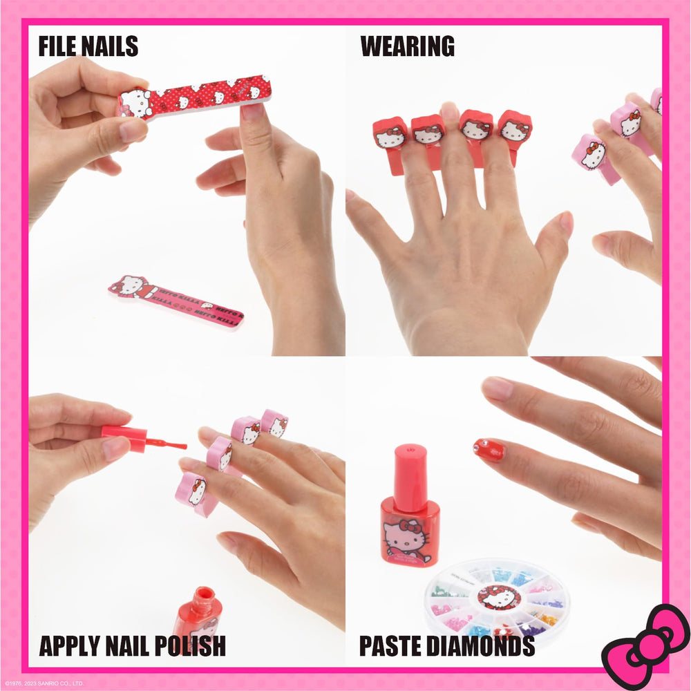 Pegatinas decorativas para uñas del kit Hello Kitty de Townley Girl