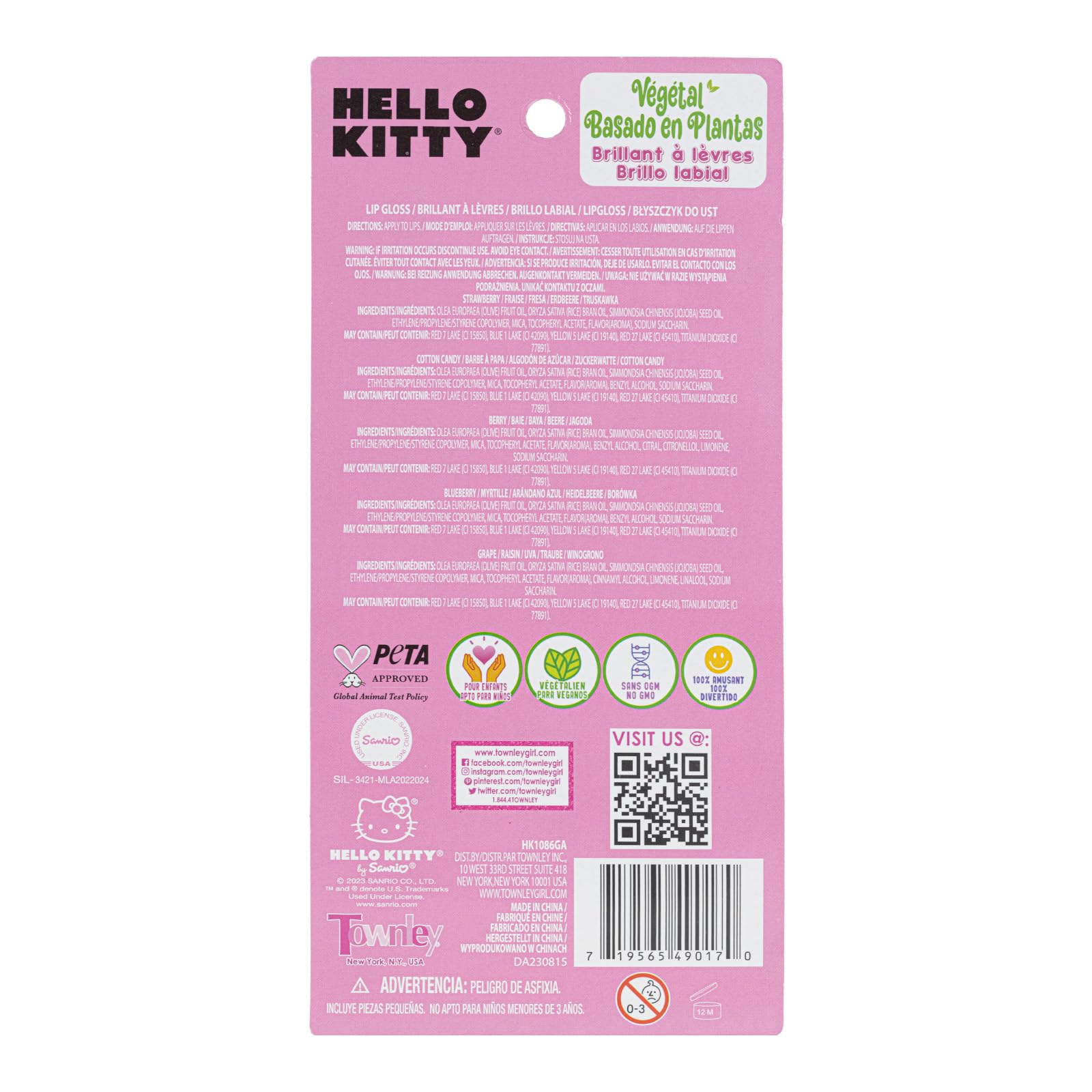 Townley Girl ideas-sabores-colores: experiencia sensorial con Hello Kitty.