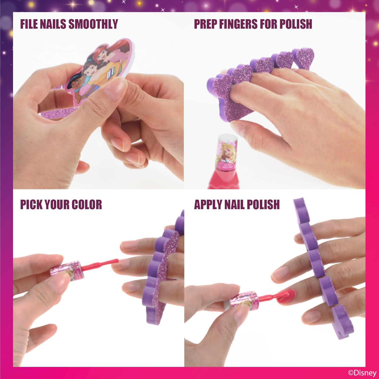 Lacas Townley Girl a base de agua en colores brillantes y opacos para diseños.