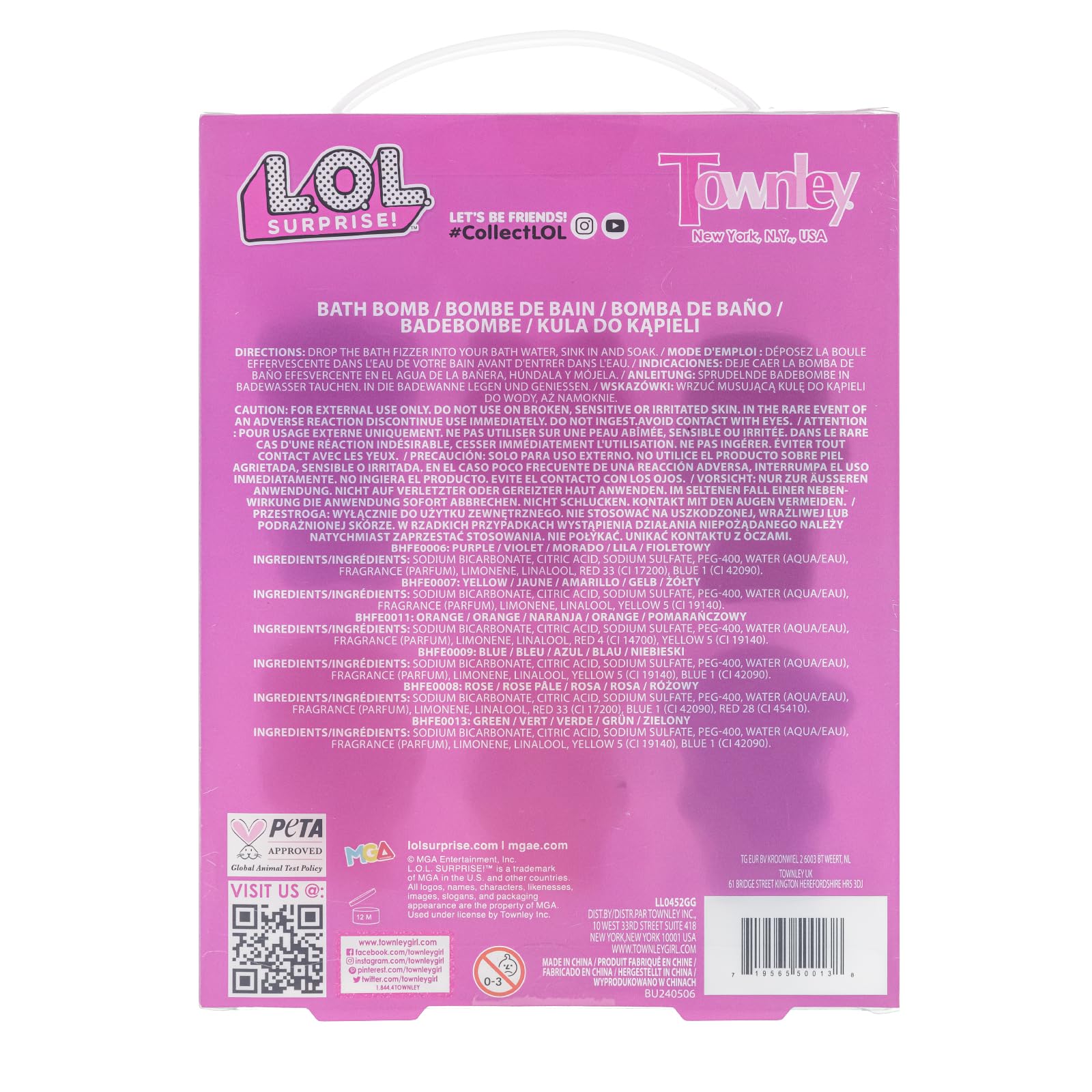 Aroma a chicle Townley Girl: fragancia agradable para la hora del baño.