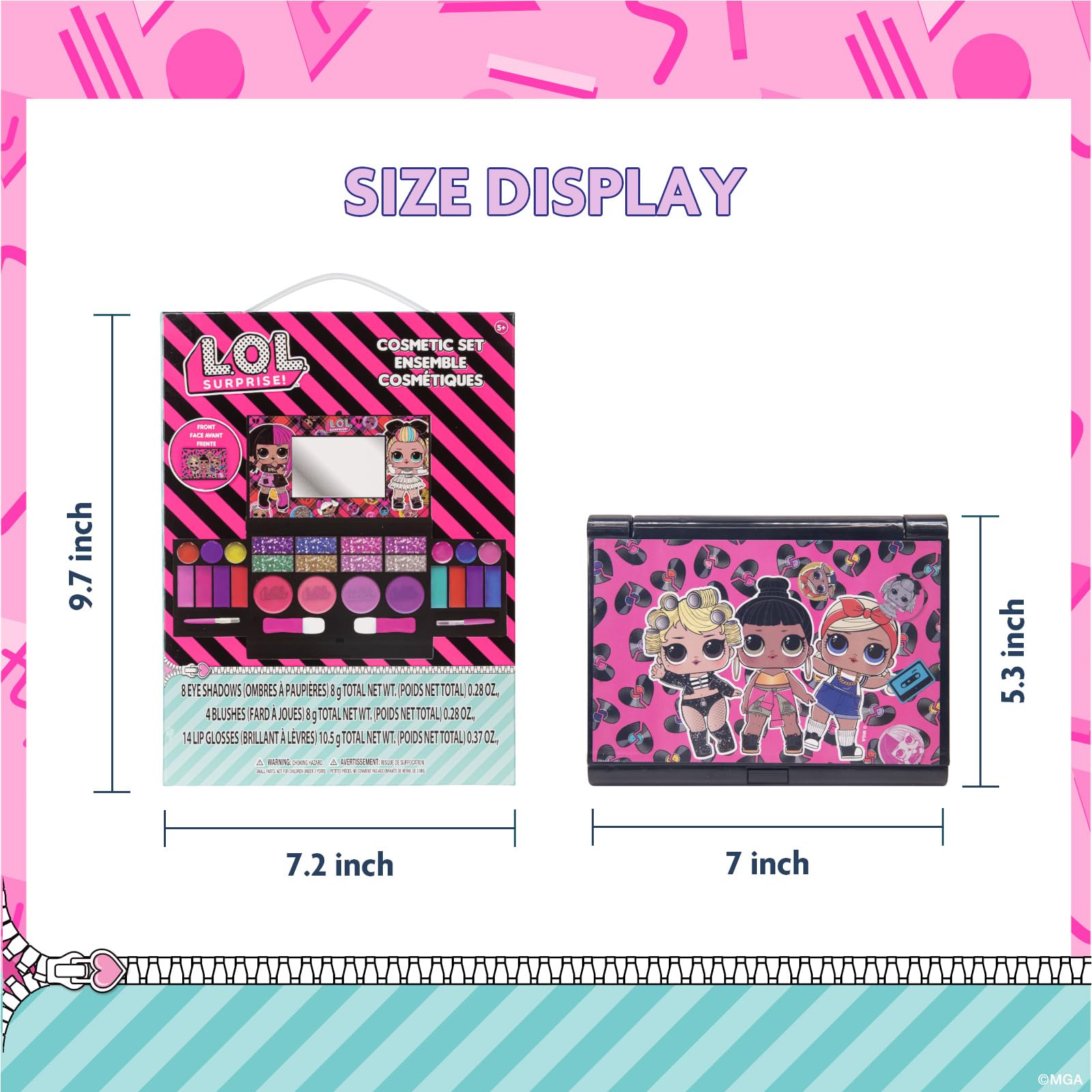 Townley Girl L.O.L. Surprise: set de maquillaje para juego de roles