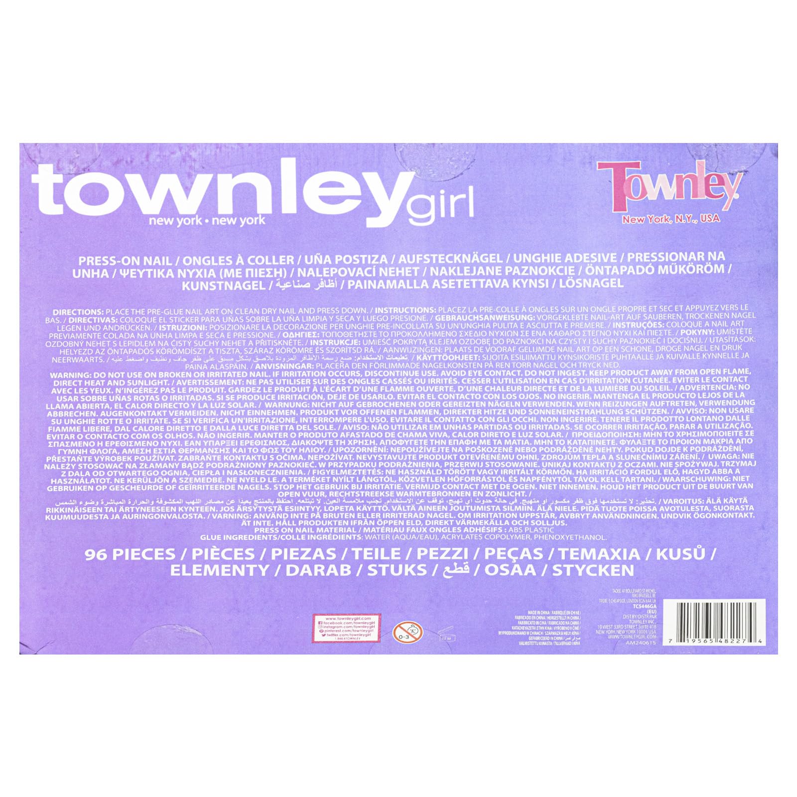 Townley Girl look brillante al instante con uñas postizas de Townley Girl