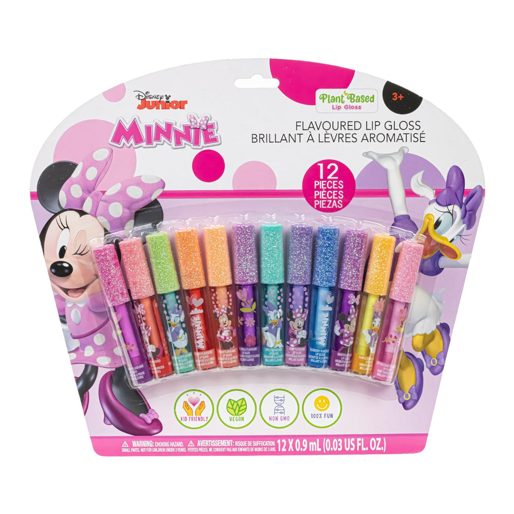Townley Girl Minnie Mouse brillo labial conjunto, perfecto para fiestas y juego seguro