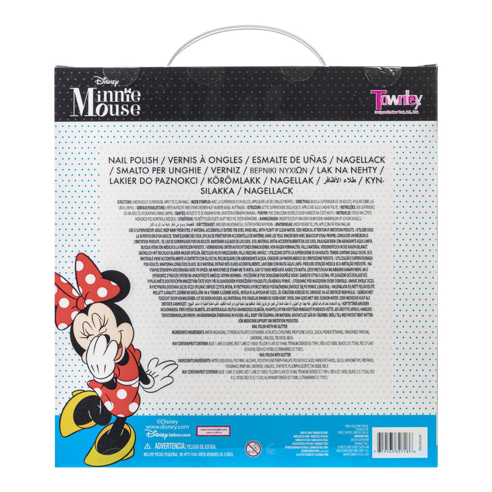 Townley Girl Minnie Mouse, esmaltes divertidos para manicuras seguras.