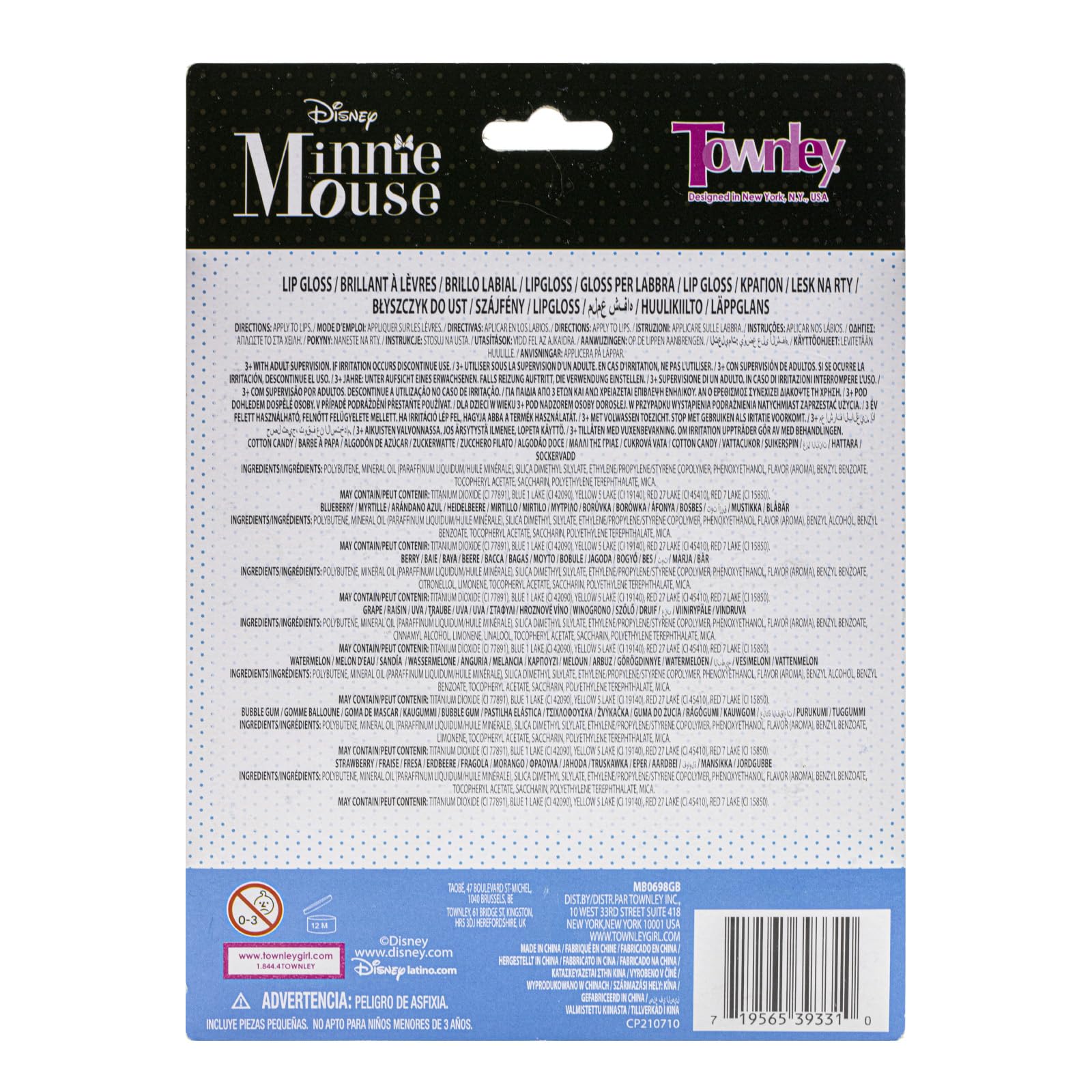 Townley Girl Minnie Mouse no tóxico, fórmula segura para juego