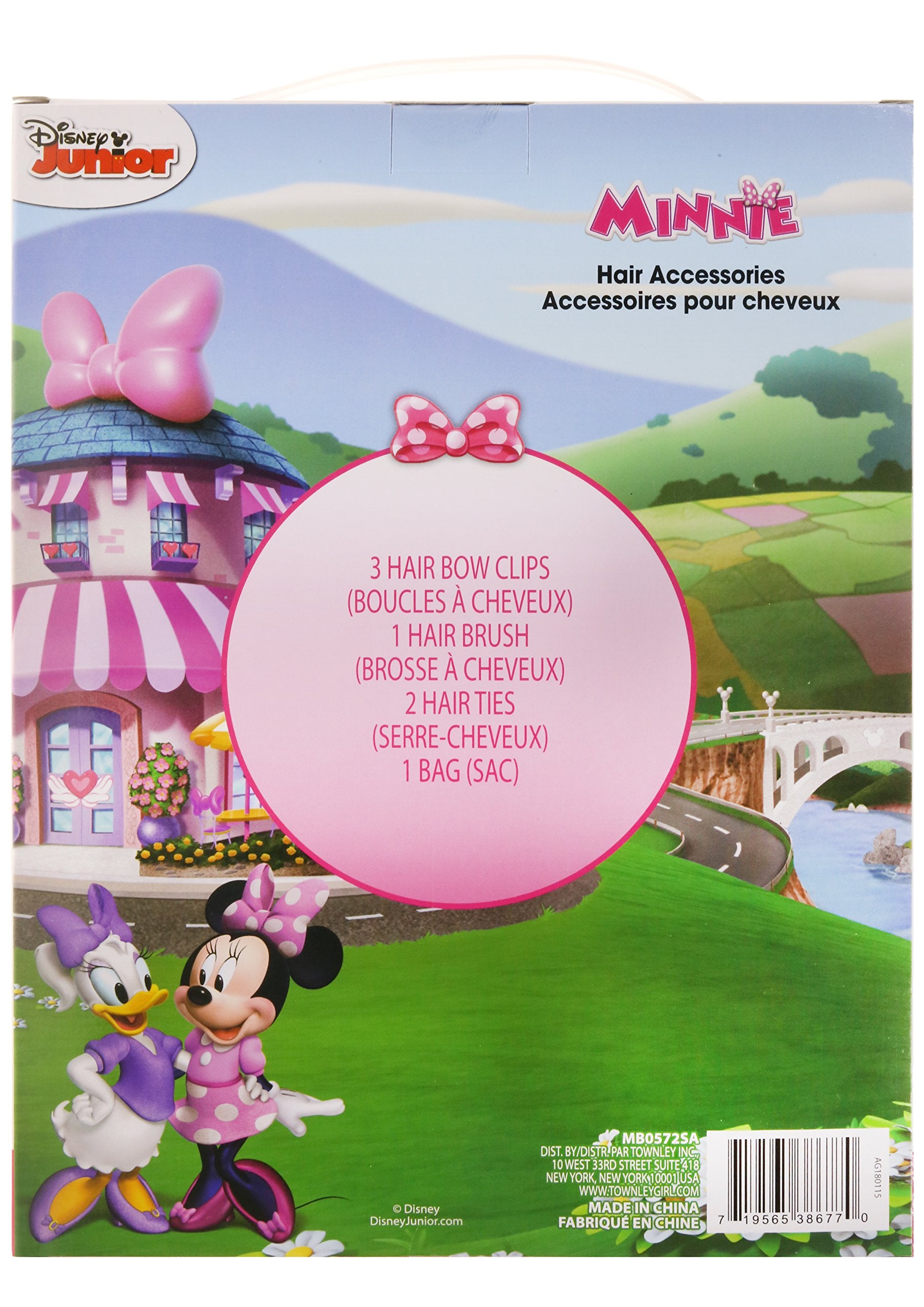 Uso diario seguro con el set Minnie de Townley Girl para fiestas y juegos.
