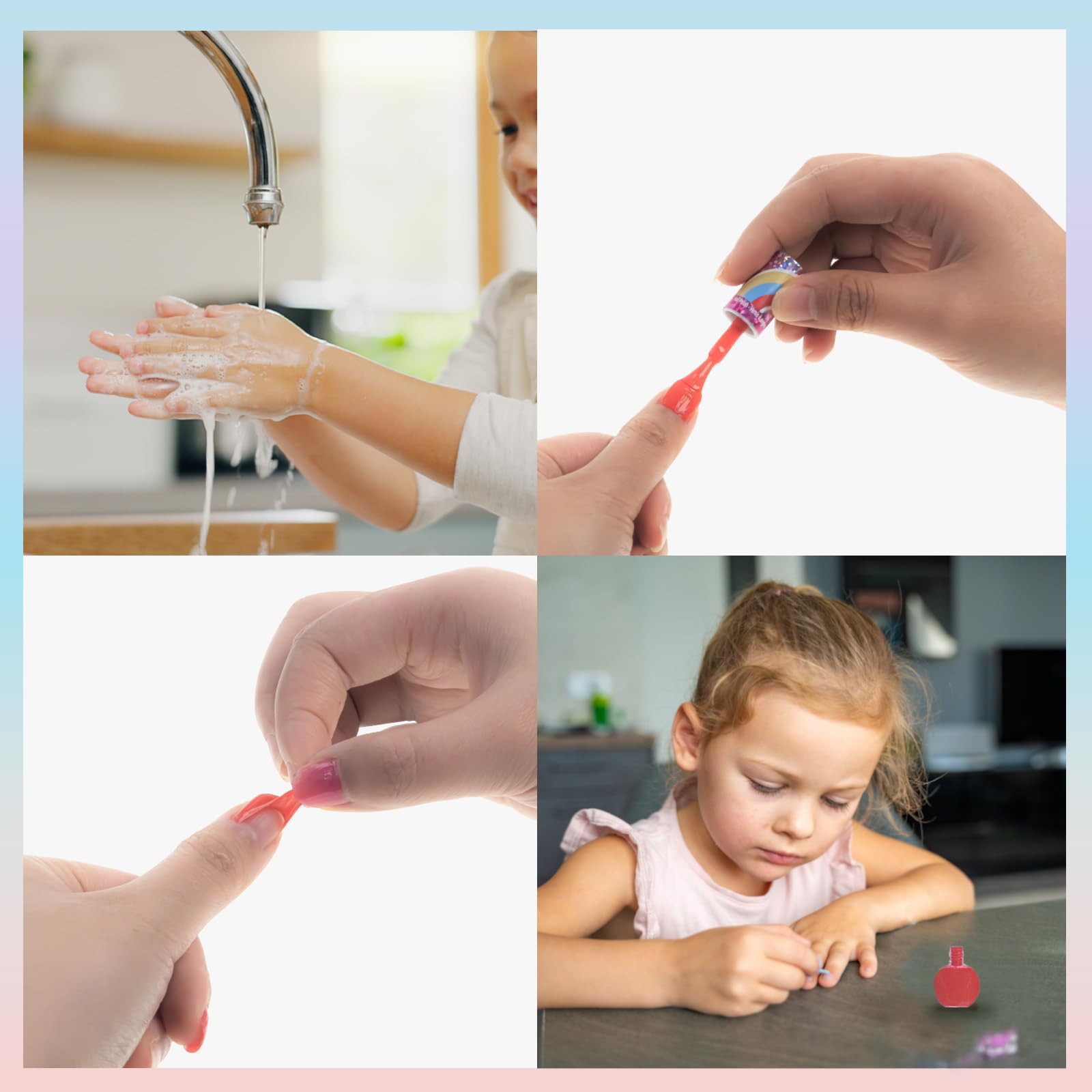 Aplicación fácil en uñas pequeñas con Townley Girl My Little Pony.