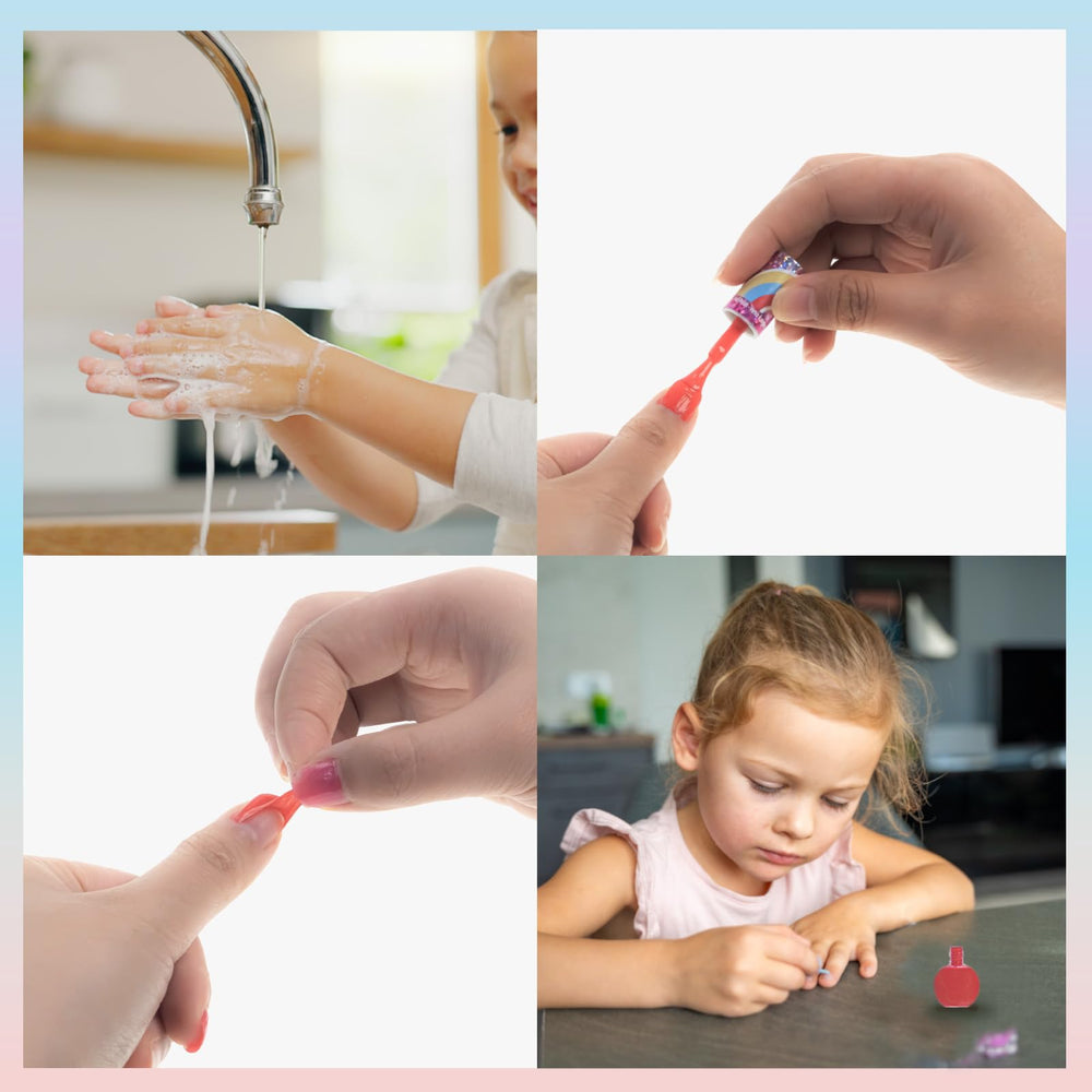 Aplicación fácil en uñas pequeñas con Townley Girl My Little Pony.