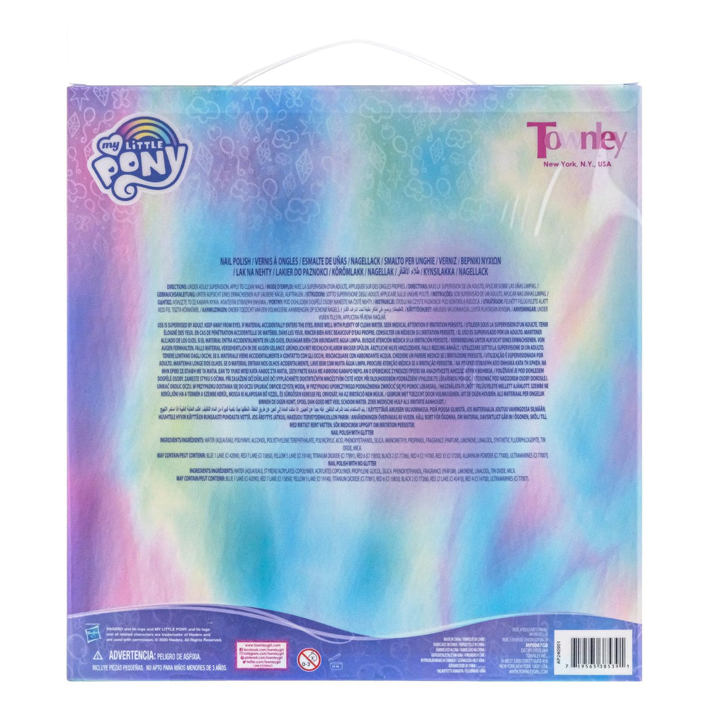 Diseño seguro y divertido para uñas infantiles con Townley Girl My Little Pony.