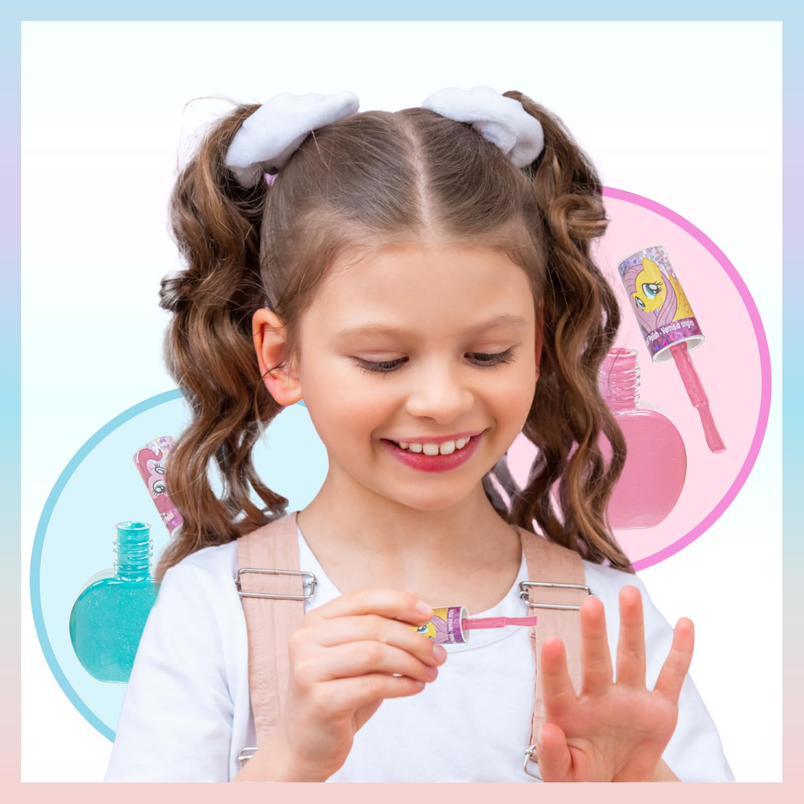 Colores brillantes para juegos y spa en casa con Townley Girl My Little Pony.
