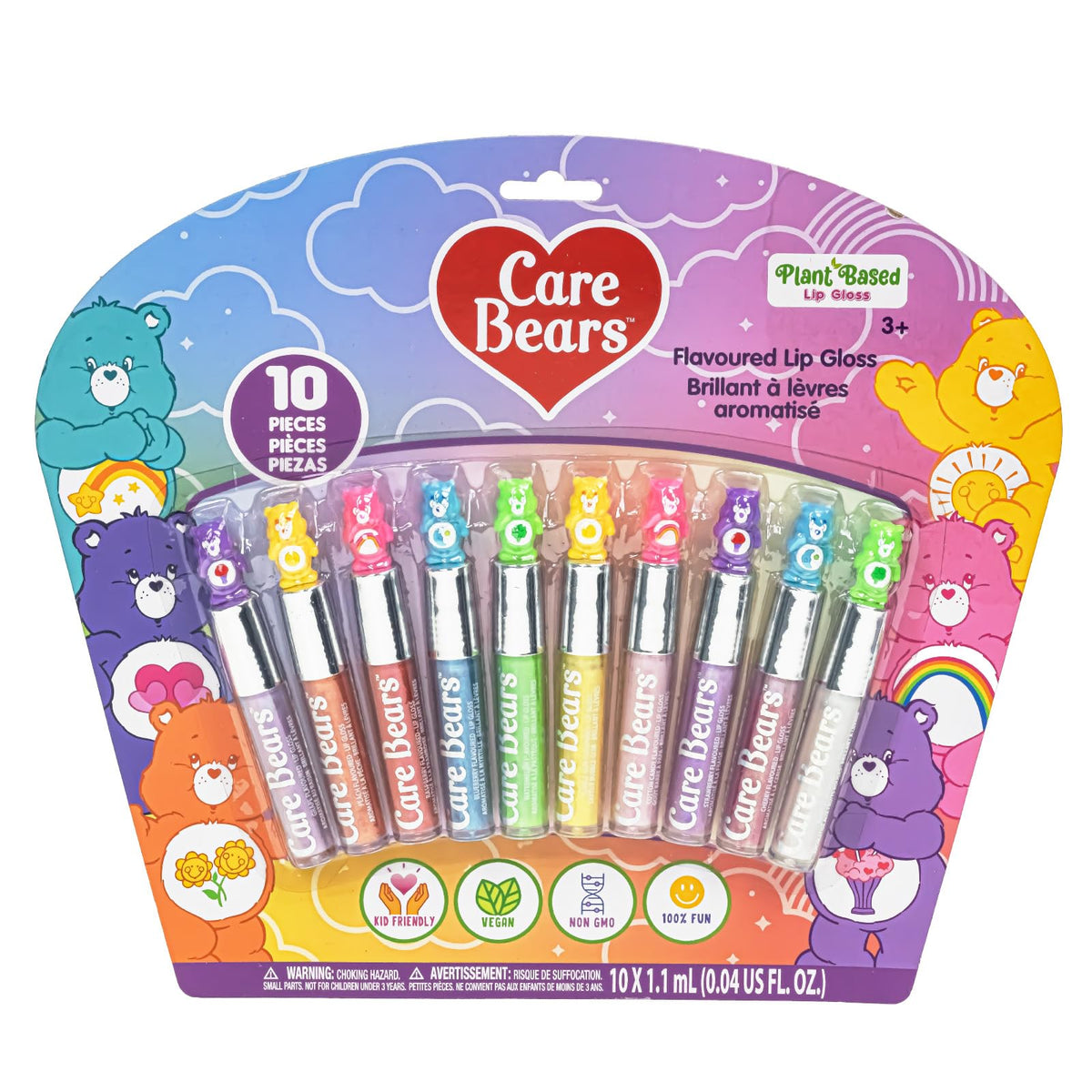 Townley Girl ositos cuidados, brillo labial set para juego seguro y divertido