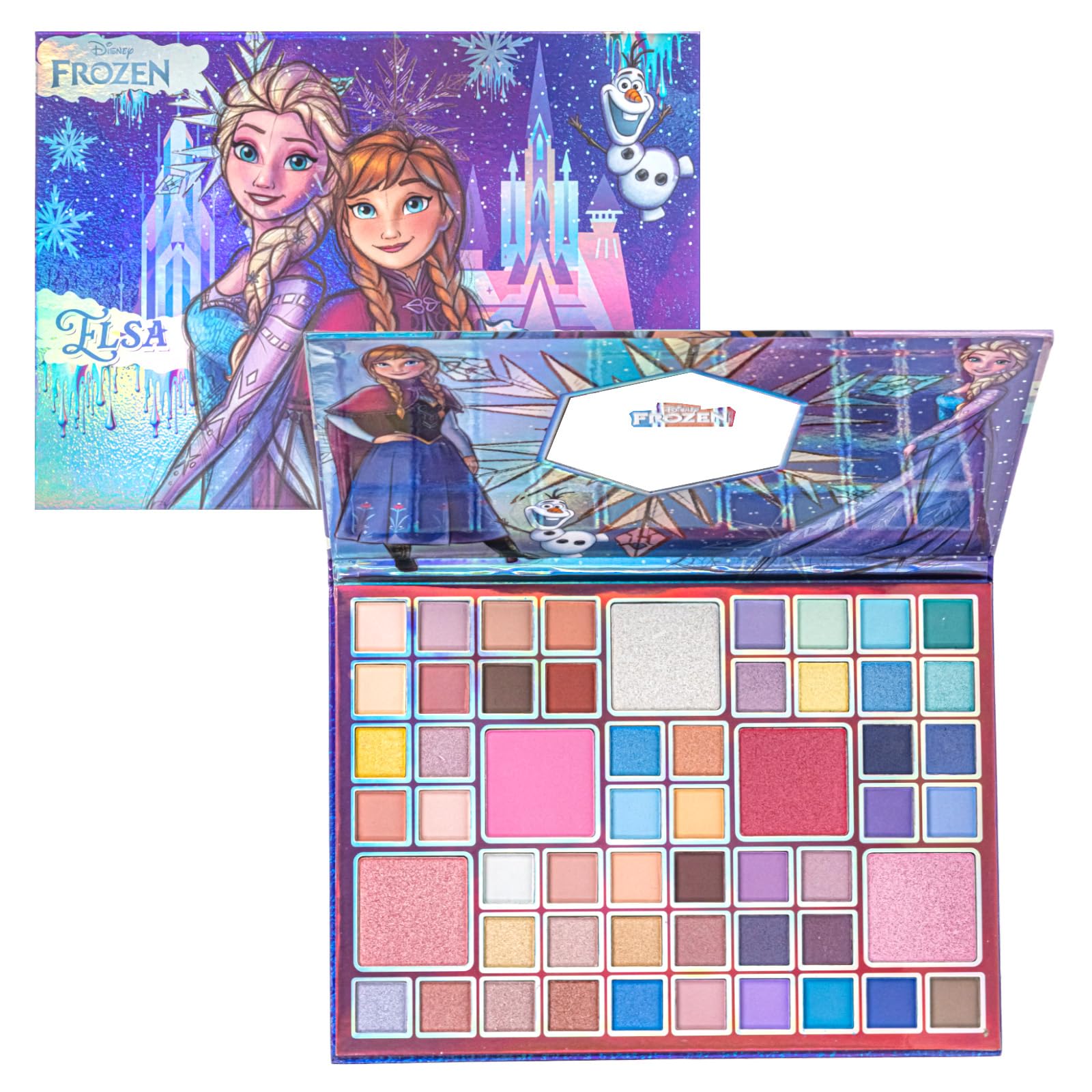 Paleta Townley Girl Disney Frozen: 55 tonos con espejo para looks diarios brillantes.