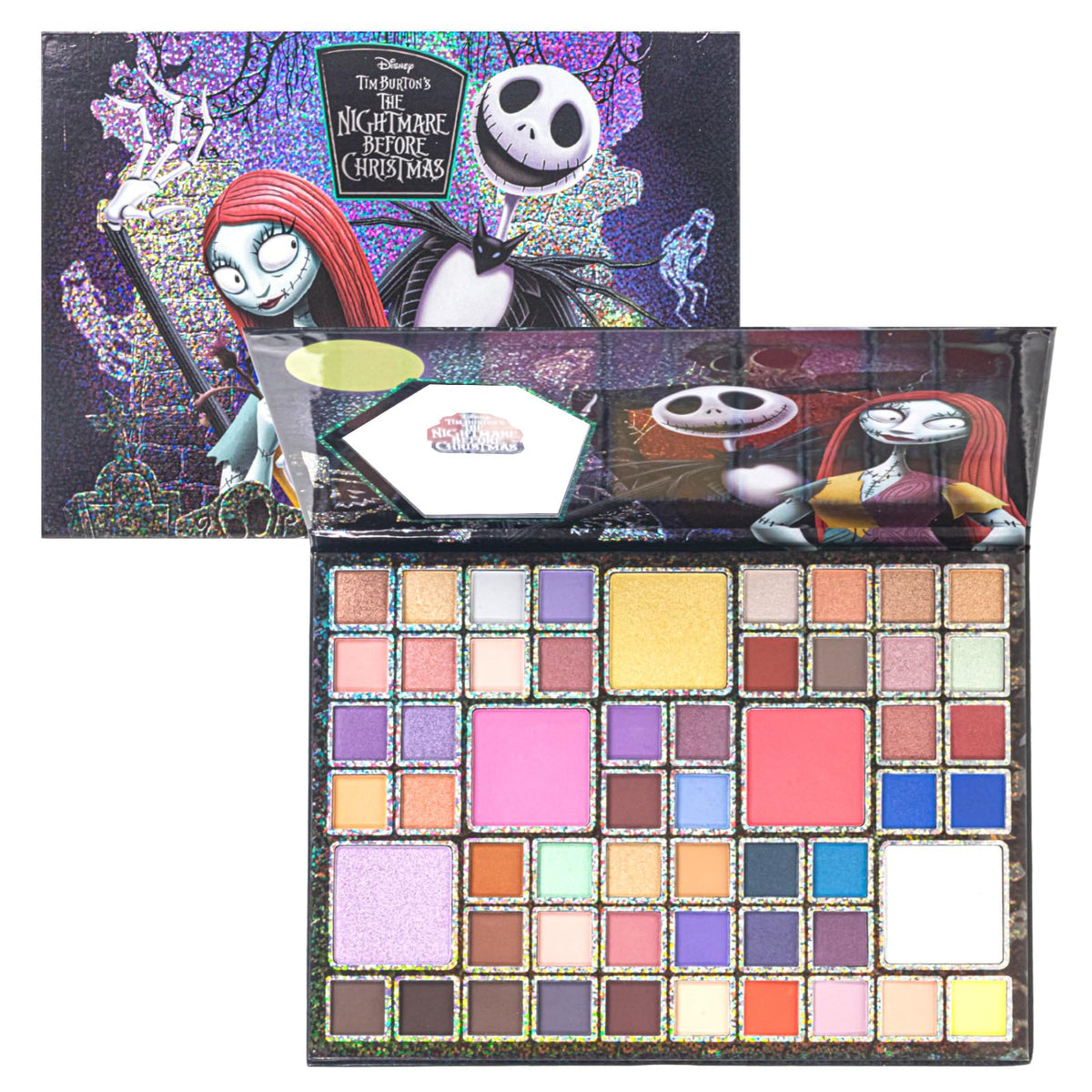 Paleta Townley Girl Pesadilla Antes de Navidad, sombras mate y destellos para estilos versátiles.