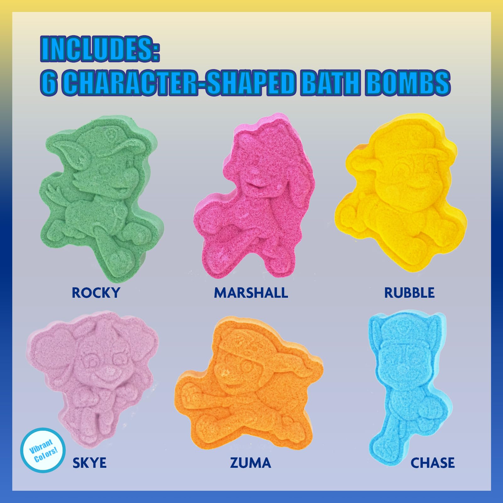 Townley Girl Paw Patrol bomba de baño Marshall con pepino-melón, colores brillantes para la diversión.