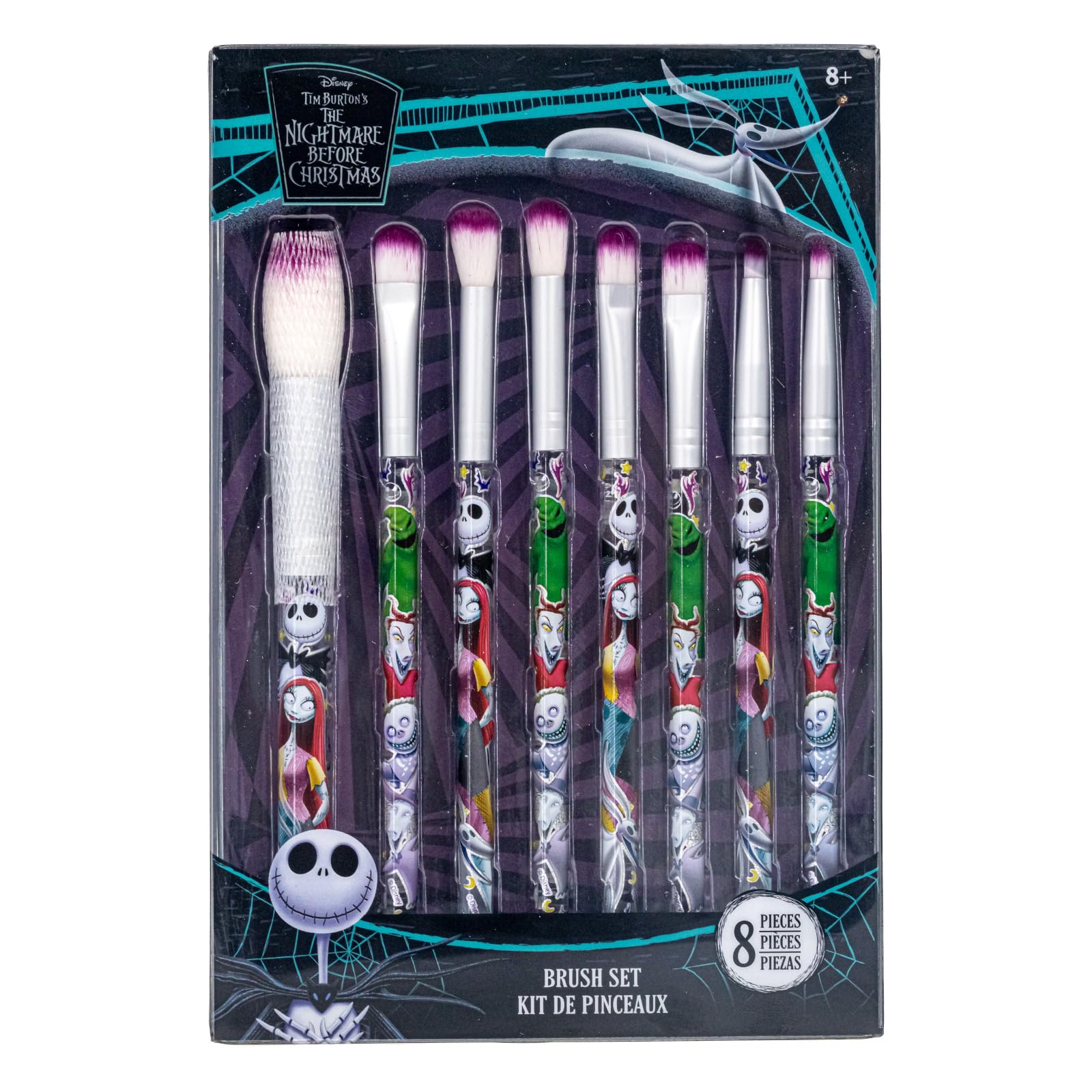 Pinceles para ojos de Townley Girl Nightmare Antes de Navidad, ideales para looks suaves y definidos.