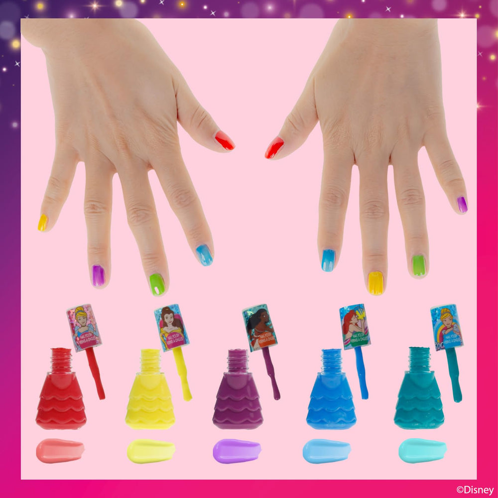Aplicación fácil con Townley Girl Princesas de Disney, esmalte de secado rápido para niñas pequeñas.