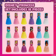 Fórmula a base de agua de Townley Girl Princesas de Disney, esmaltes seguros para uñas infantiles.