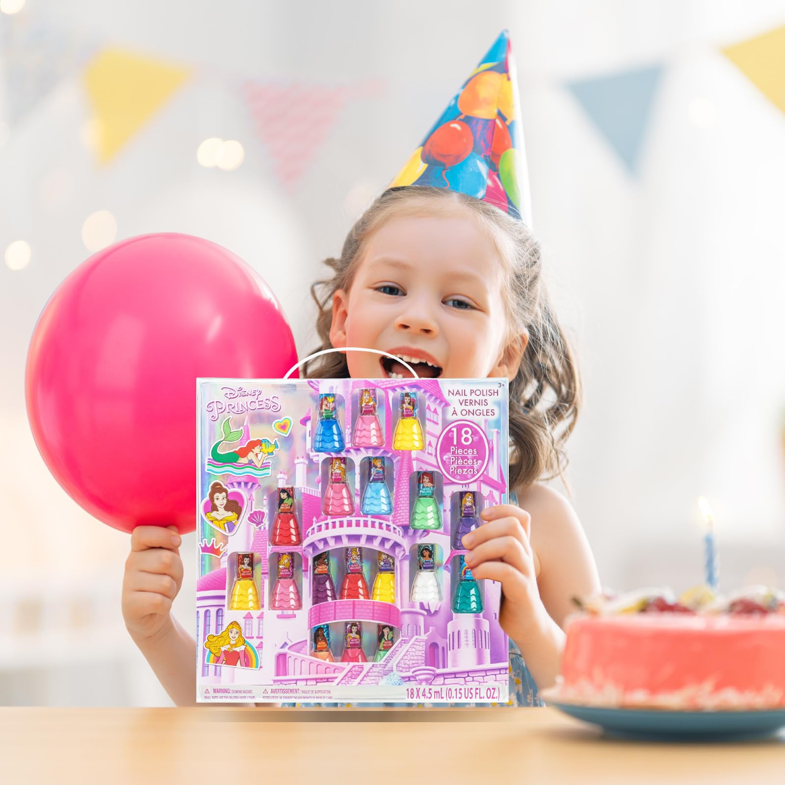 Caja con dieciocho tonos para mezclar colores y creatividad con Townley Girl Princesas de Disney.