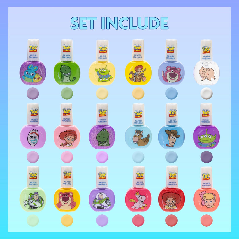 Townley Girl Toy Story: colores opacos y brillantes para manicuras divertidas.