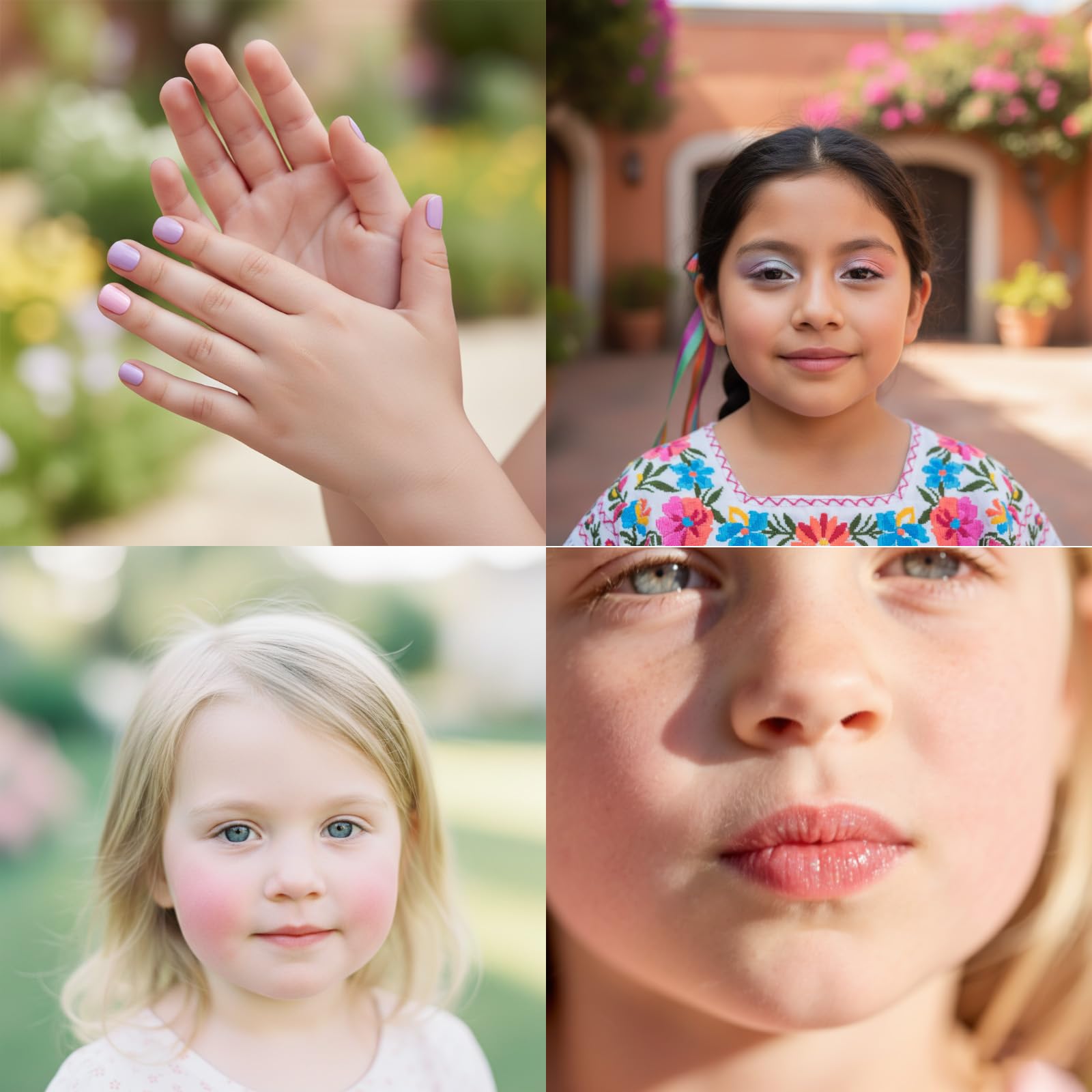 Pinceles Townley Girl para labios, ojos y mejillas, uso fácil para principiantes.