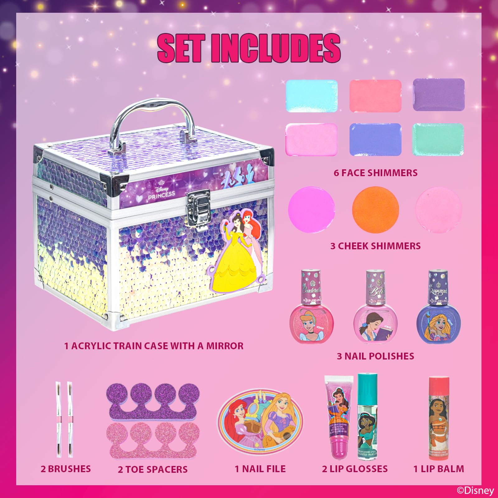 Esmalte púrpura confeti Townley Girl, brillo seguro para juego limpio.