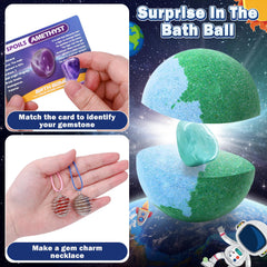 Toylink Galaxy Bombas de Baño gemas que flotan al disolverse