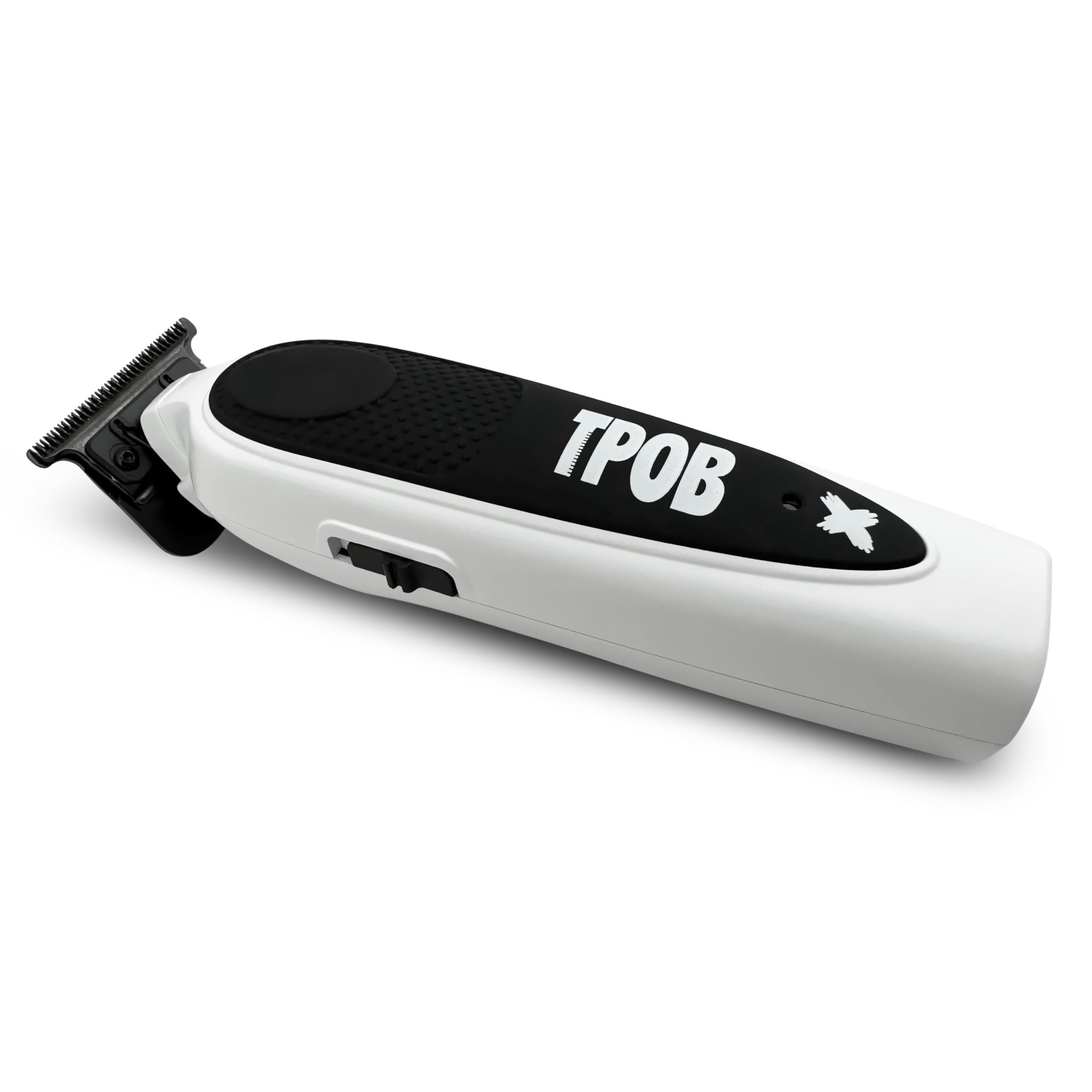 TPOB Deluxe White con cuchilla Krazy para cortes precisos.
