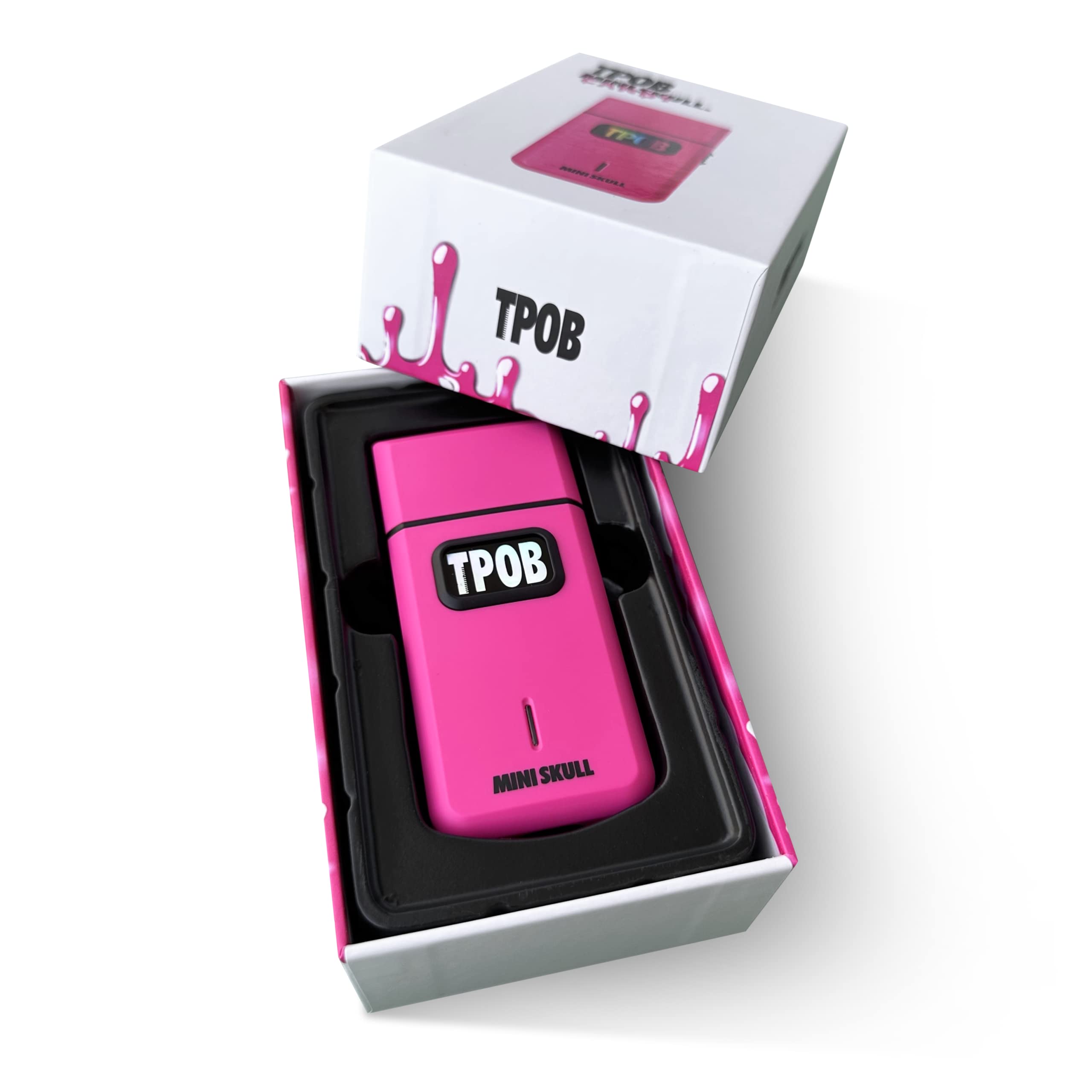 Mini Calavera de TPOB con motor turbo para potencia constante durante sesiones.