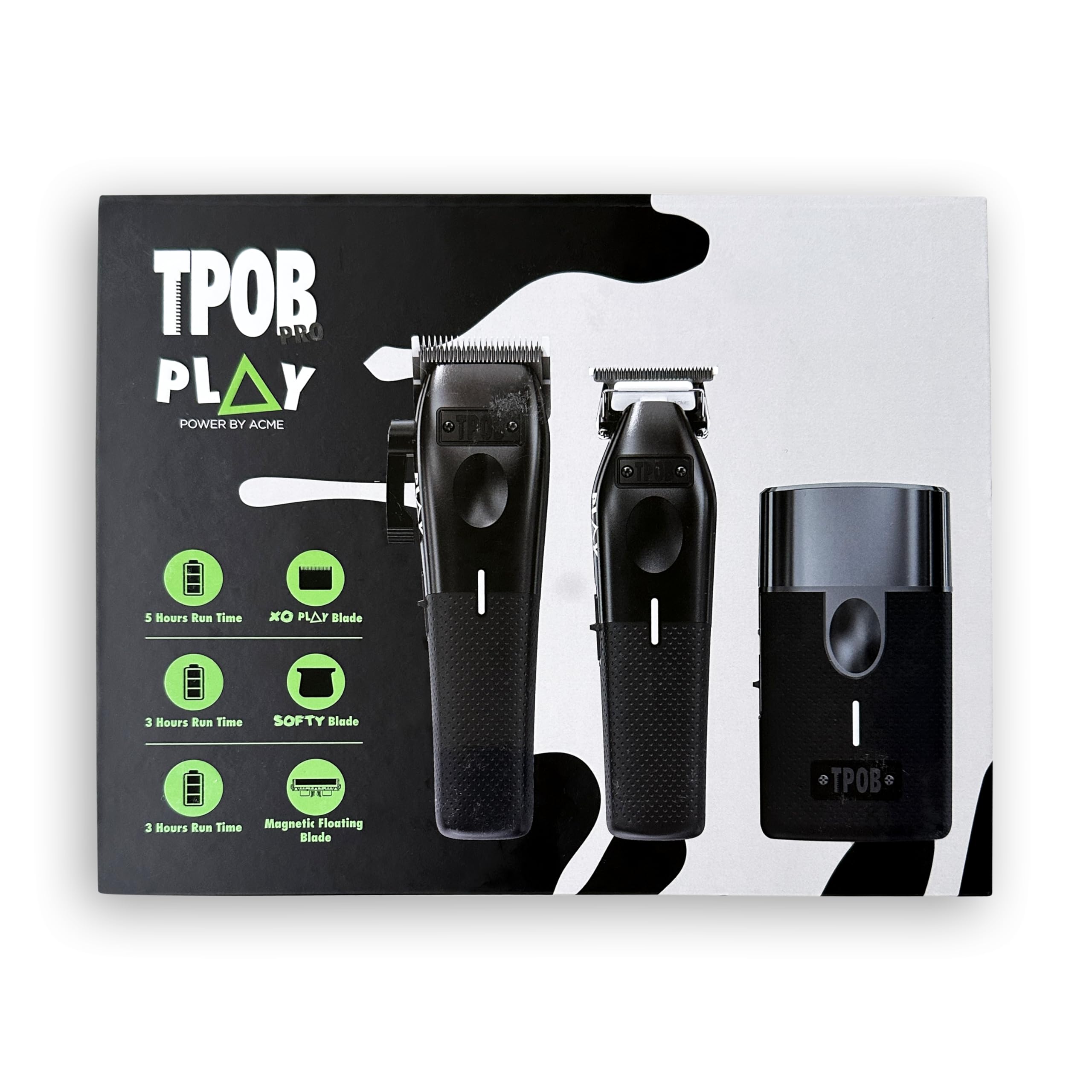 TPOB Play Barber, palanca de ajuste de 5 clics para degradados
