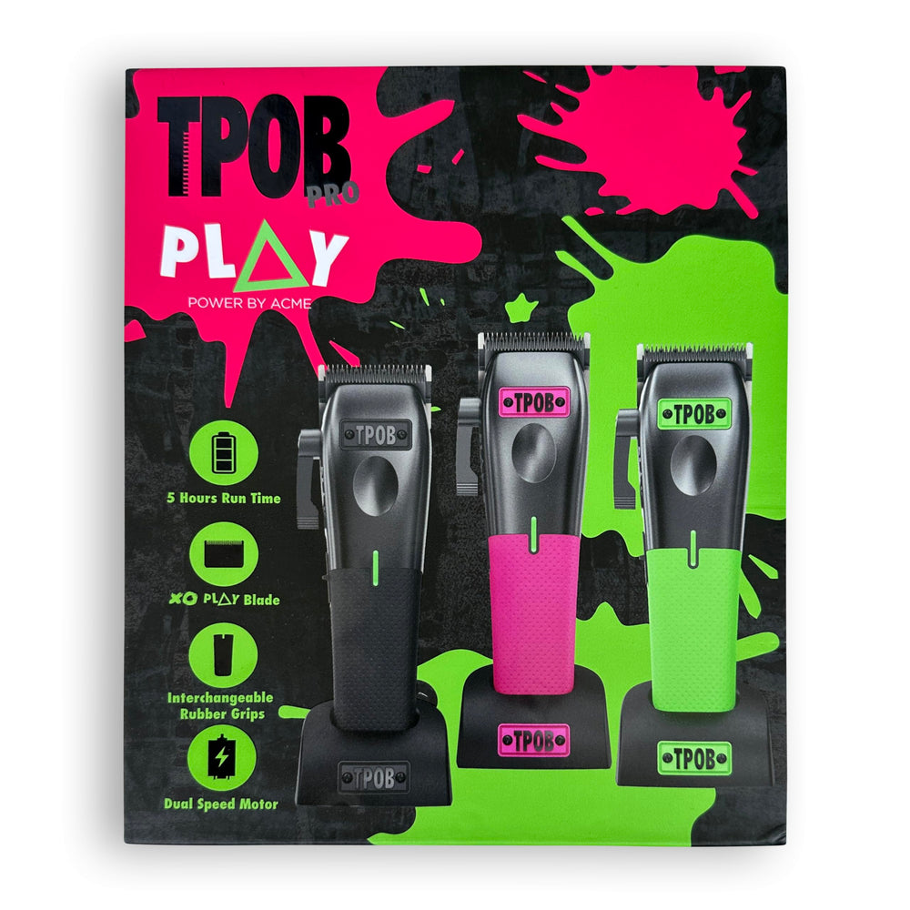 TPOB Play maquinilla, base de carga incluida para batería siempre lista.
