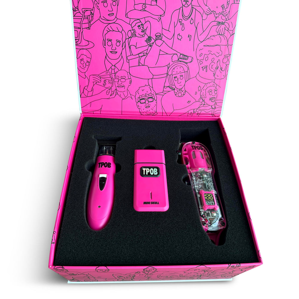Recortadora TPOB Slime 2 en rosa mate con agarre ergonómico para control.