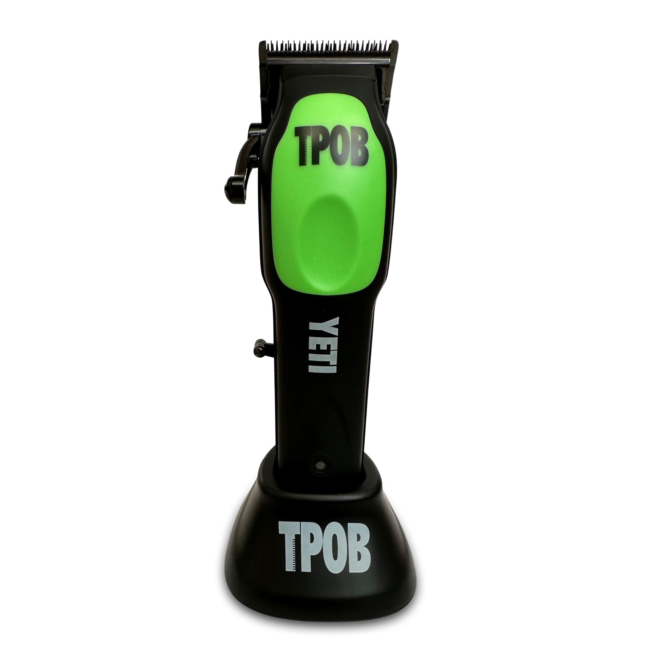 TPOB YETI con base de carga USB-C para recargas rápidas y ordenadas.
