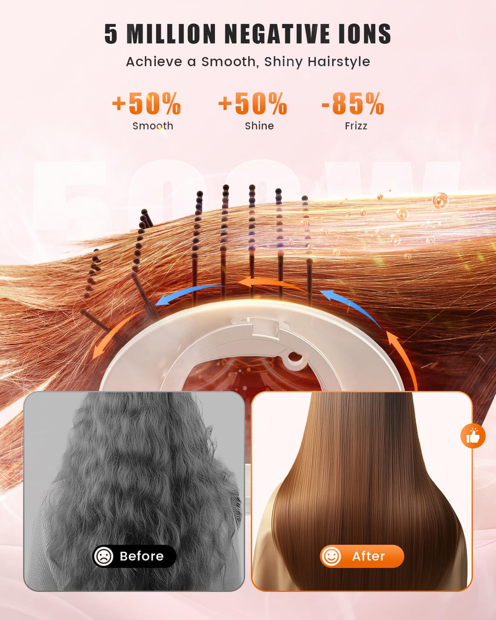 Tqcir aire-styler: protección de calor para peinado seguro