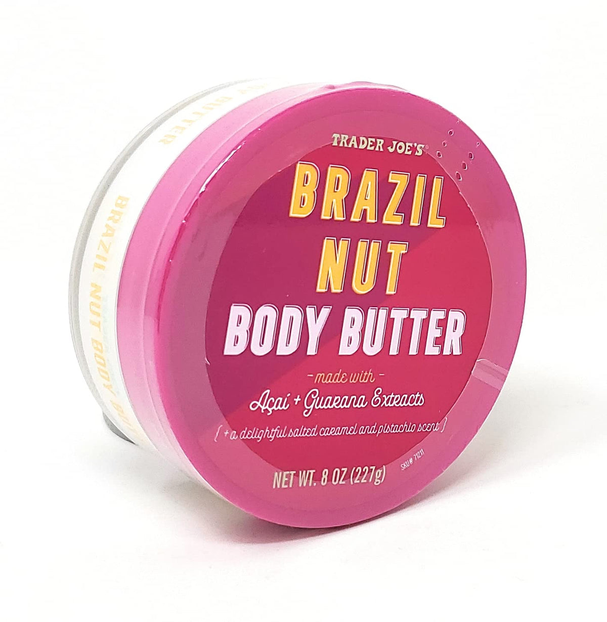 Trader Joe's manteca corporal con nuez de Brasil para hidratación suave.
