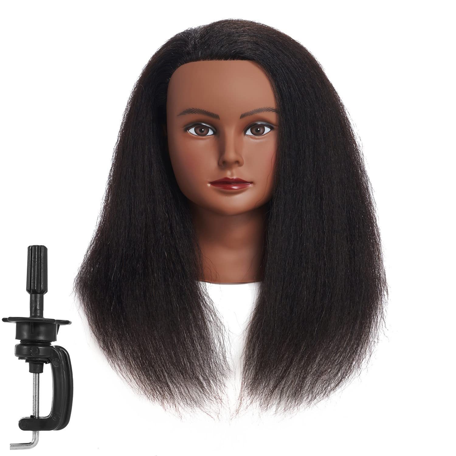 Traininghead: cabeza de maniquí con cabello real para practicar peinados y estilismo