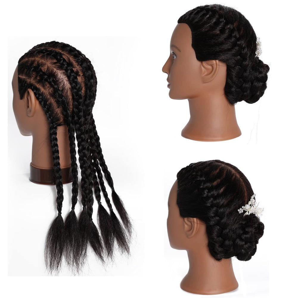 Traininghead: pelo real lavado y desinfectado listo para usar
