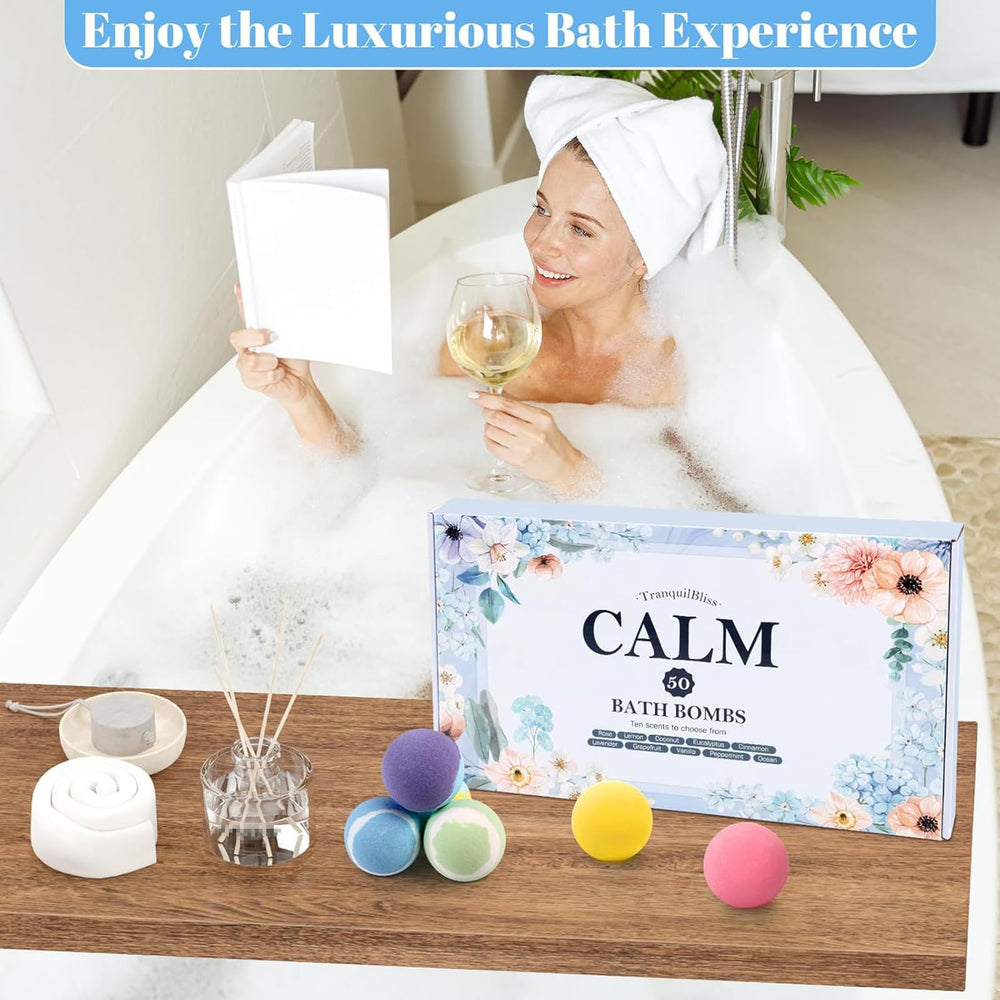 Bombas de baño TranquilBliss: diez aromas para distintos estados de ánimo.
