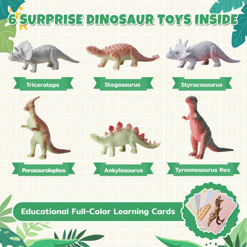 Niño disfrutando de la bomba de baño y revelando un dinosaurio sorpresa