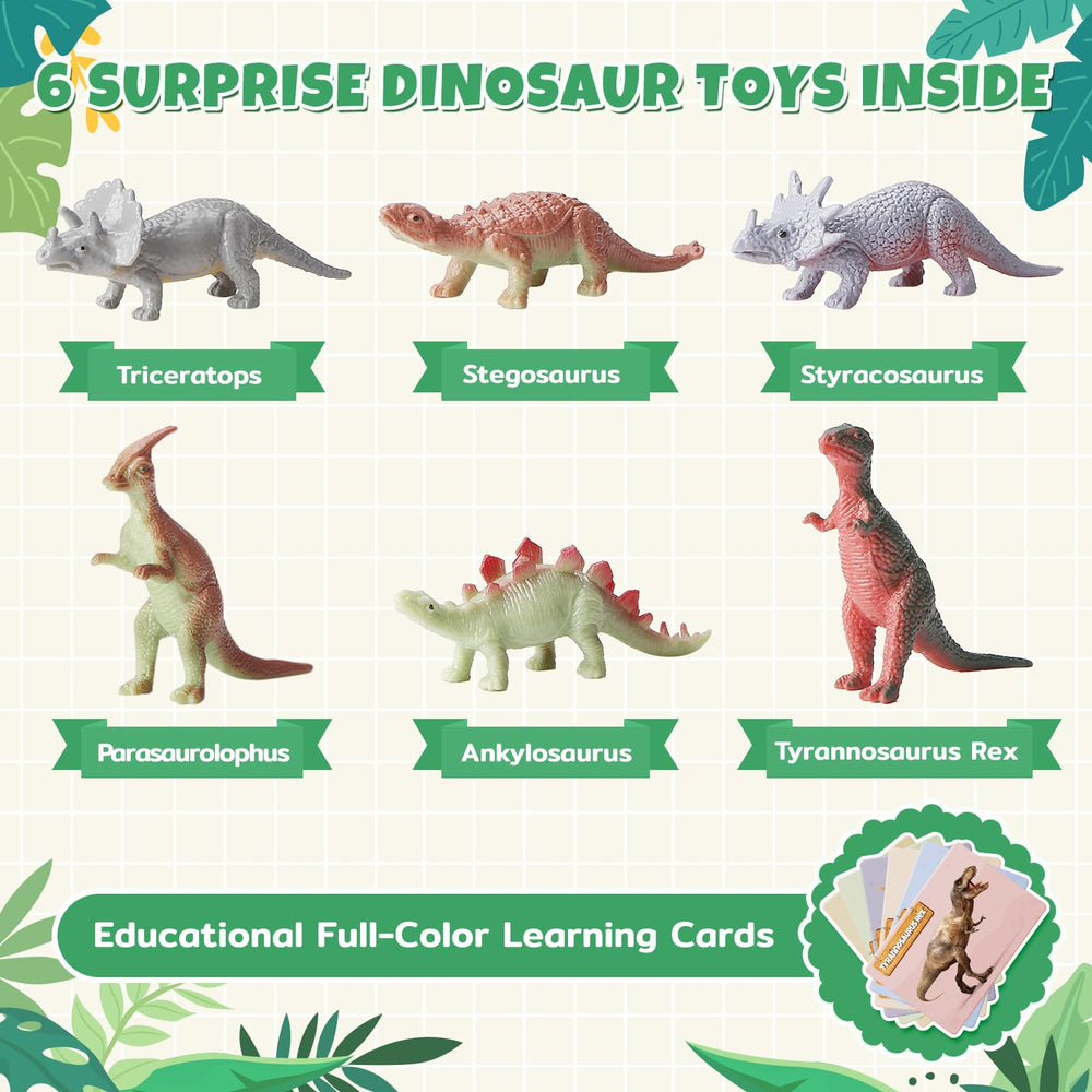 Niño disfrutando de la bomba de baño y revelando un dinosaurio sorpresa
