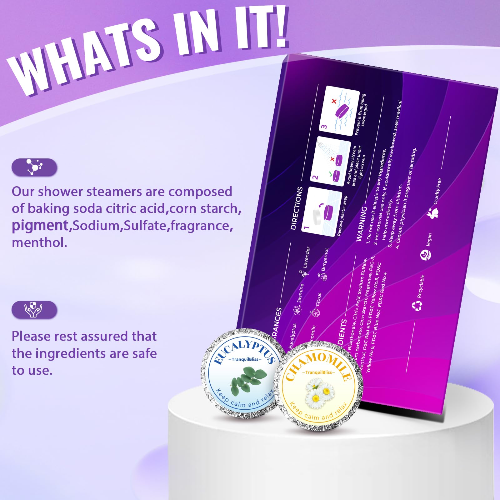 TranquilBliss eucalipto: nota refrescante para la ducha