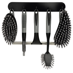 Cepillos de ducha Trazon de 6 piezas con mango ergonómico para limpieza profunda.