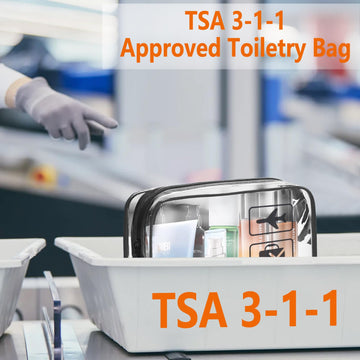 TREALDATE bolsa de viaje de PVC 0,5 mm, ligera y resistente.