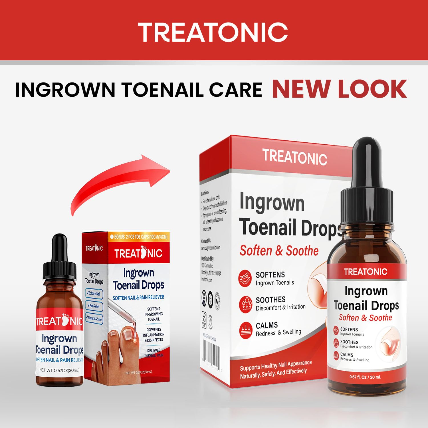 Tratamiento Treatonic para uso doméstico con dos aplicaciones diarias para cuidado de uñas.