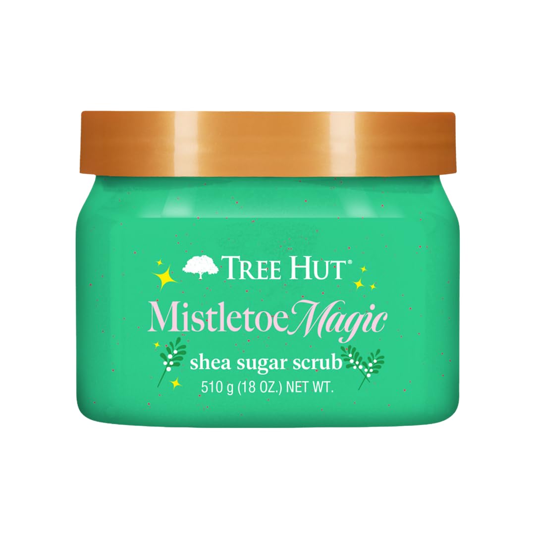 Tree Hut Mistletoe Magic Scrub en bote, exfolia suavemente para piel suave