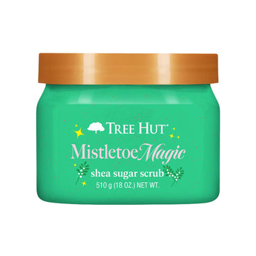 Tree Hut Mistletoe Magic Scrub en bote, exfolia suavemente para piel suave