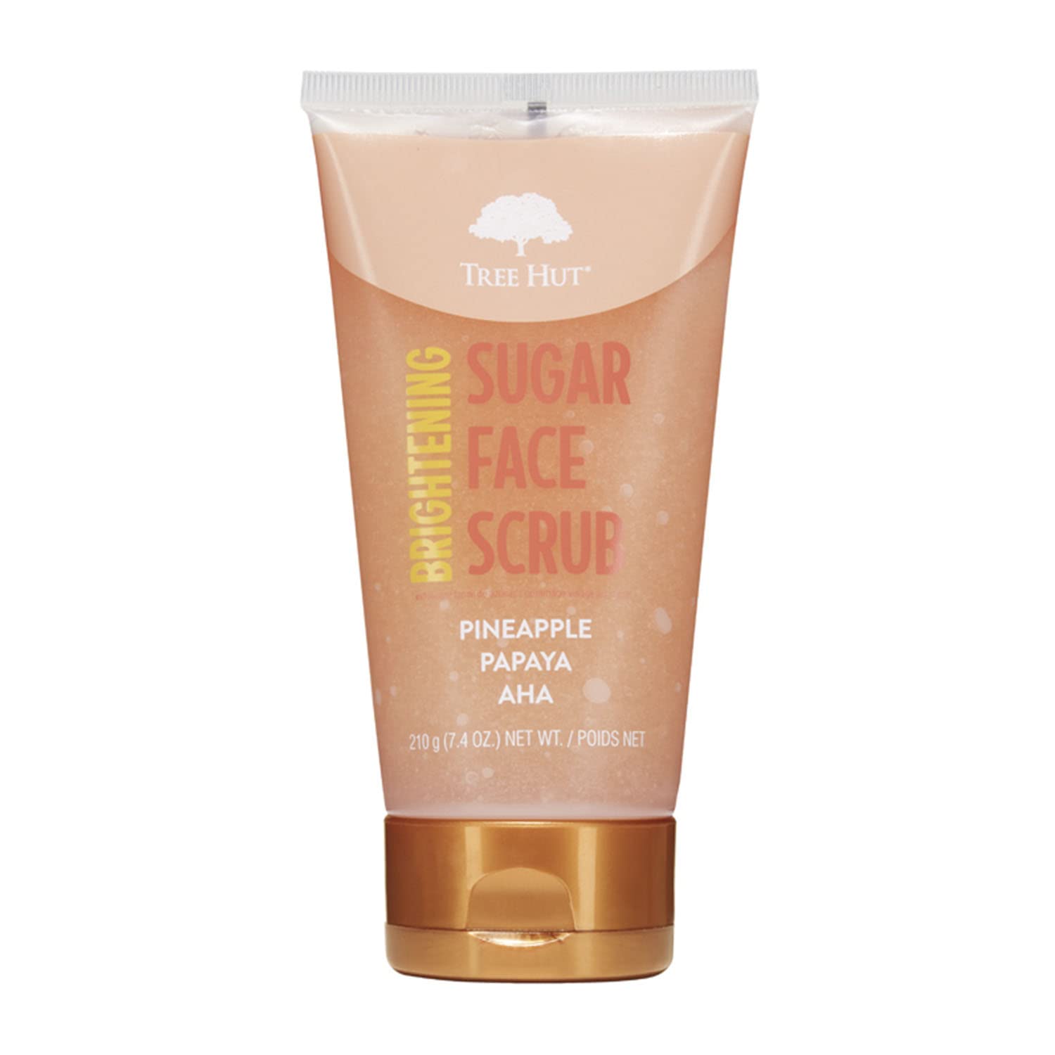 Tree Hut exfoliante de piña y papaya: textura suave para limpieza de poros.